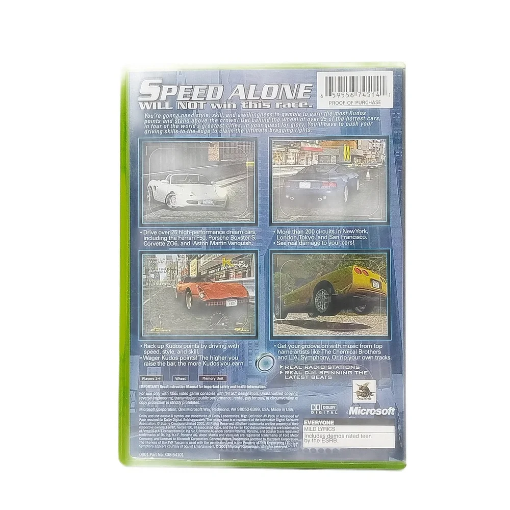 Project Gotham Racing Xbox Original Console Game CIB Driving Simulation Racer